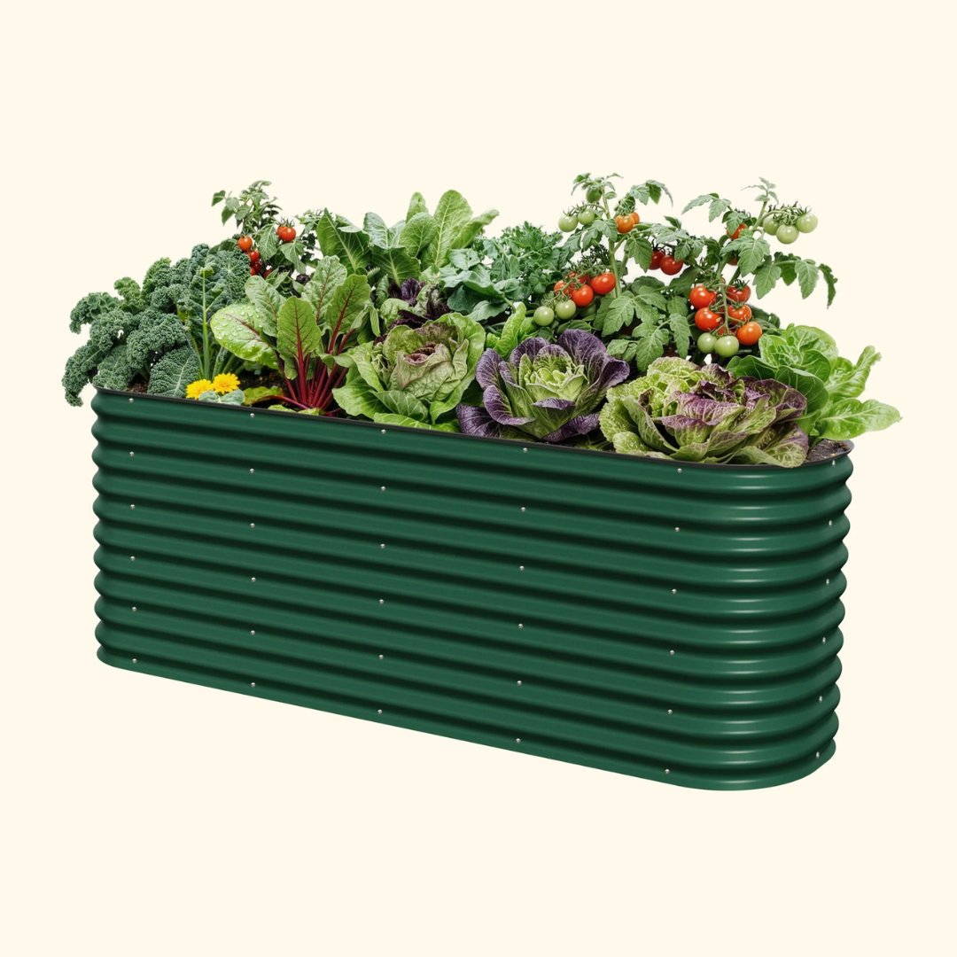 Vego 32" Extra Tall 9 In 1 Large Modular Metal Raised Garden Bed Kit