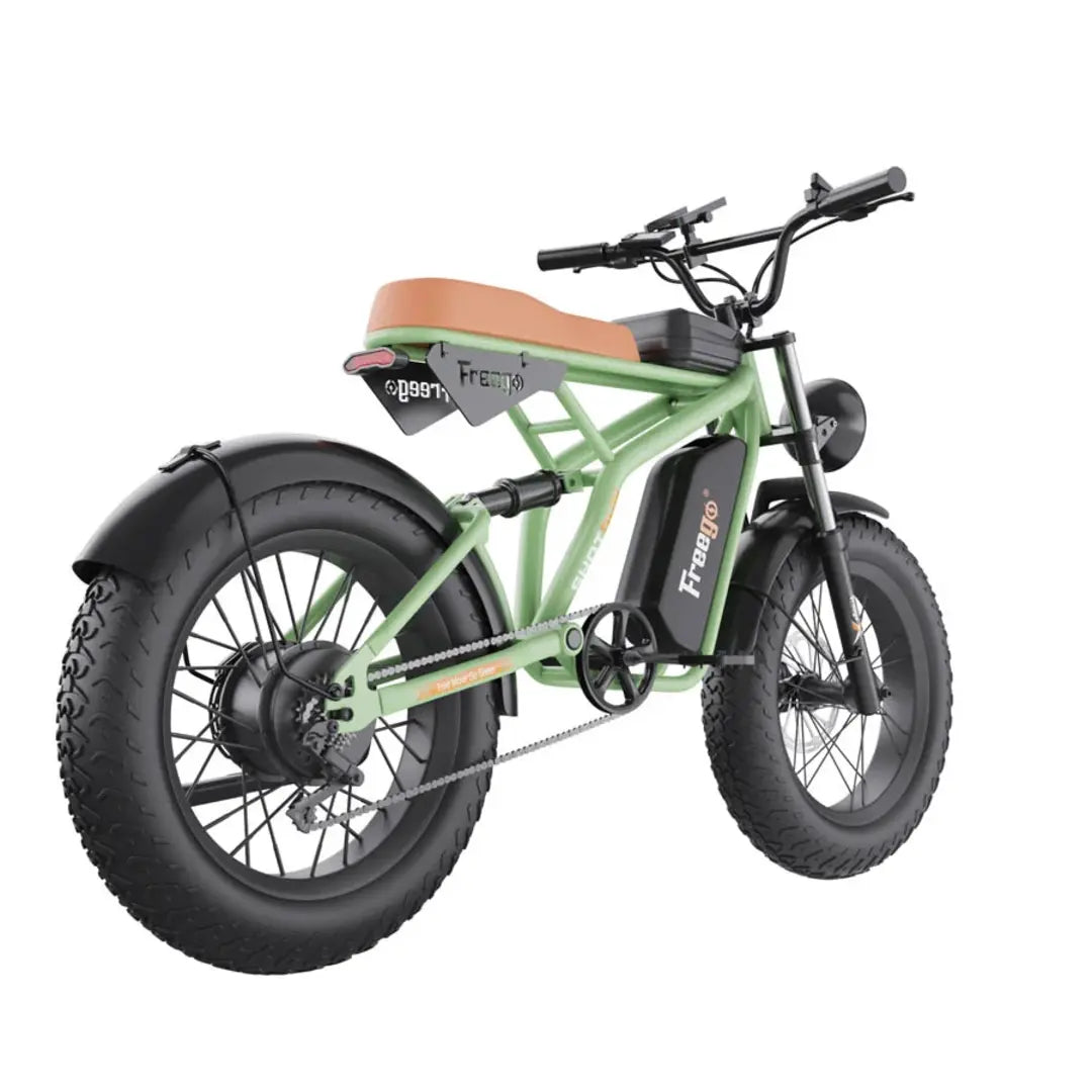Freego F1 Pro (Camouflage Green) Fat Tires Off Road Electric Bike 7 Speed Gears