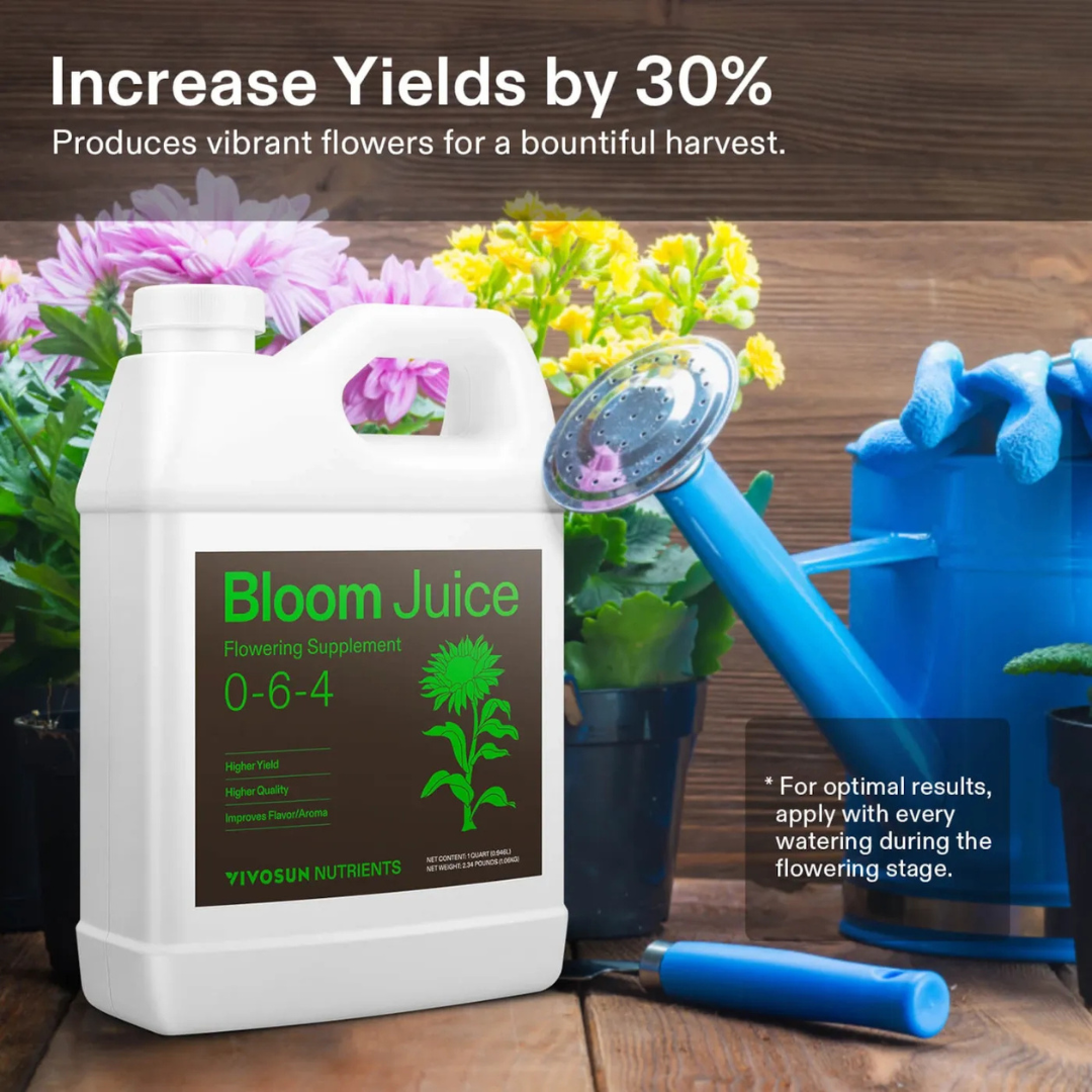 Vivosun Bloom Juice (0-6-4), Flowering Supplement Liquid Fertilizer for Flowering Stage, 32 Ounces