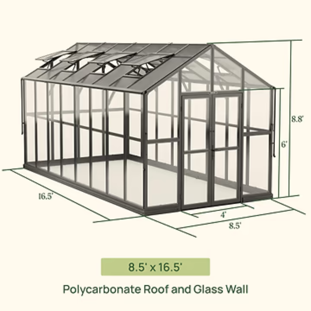 Vego Victorian Greenhouse - 8.5ft Wide