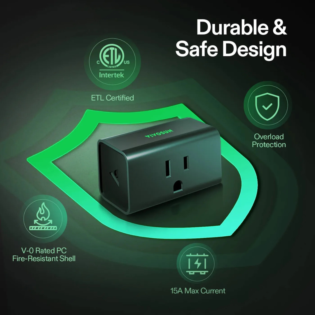 Vivosun GrowHub A10 Controller, Smart Plug, 15A 1800W, Remote Control, Compatible with Vivosun App for Grow Tent