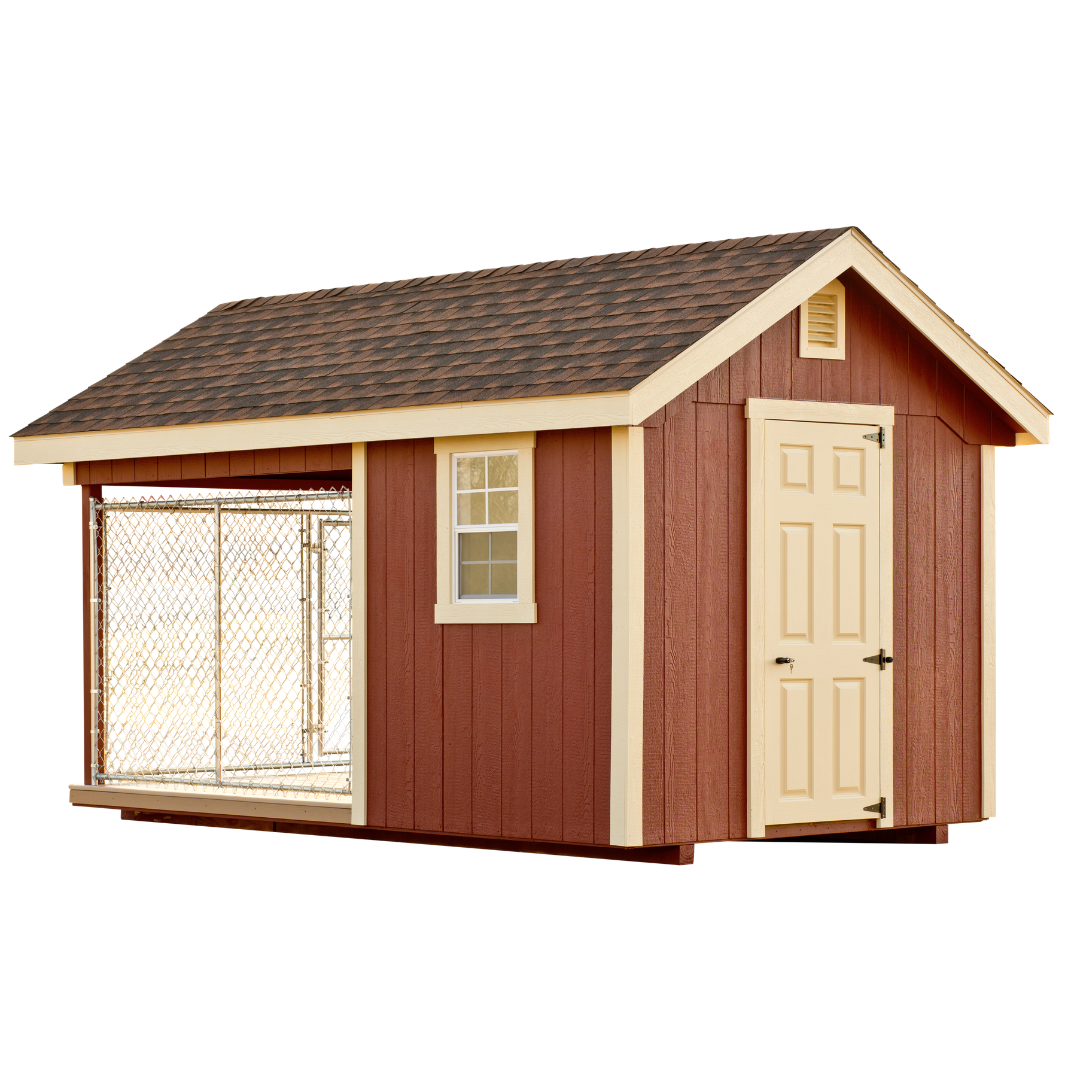 Bird in Hand 8×12 Shed Style Dog Kennel