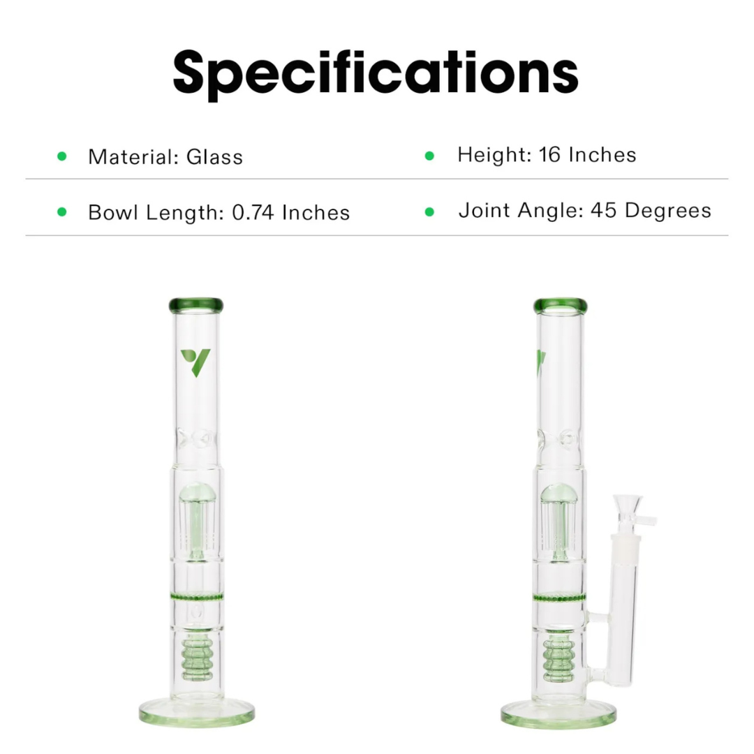Vivosun Bong - Cutting-edge Water Pipe with Triple Percs and Ice-Catcher