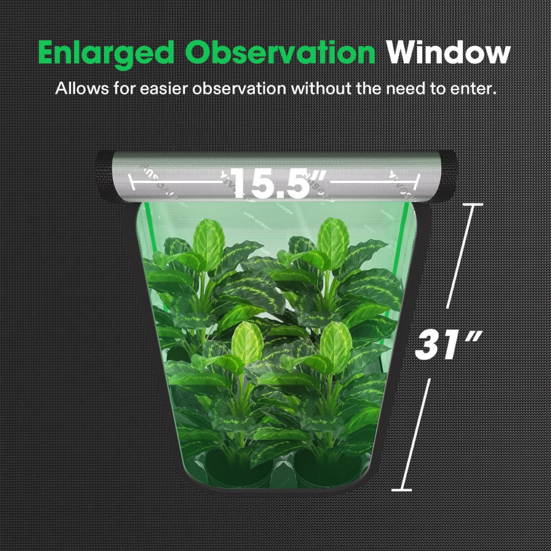 Vivosun Grow Tent Pro 2.7x2.7 P276, 1-2 Plants Use, Large Front Window, 32″ x 32″ x 63″, For Indoor Plants Growing