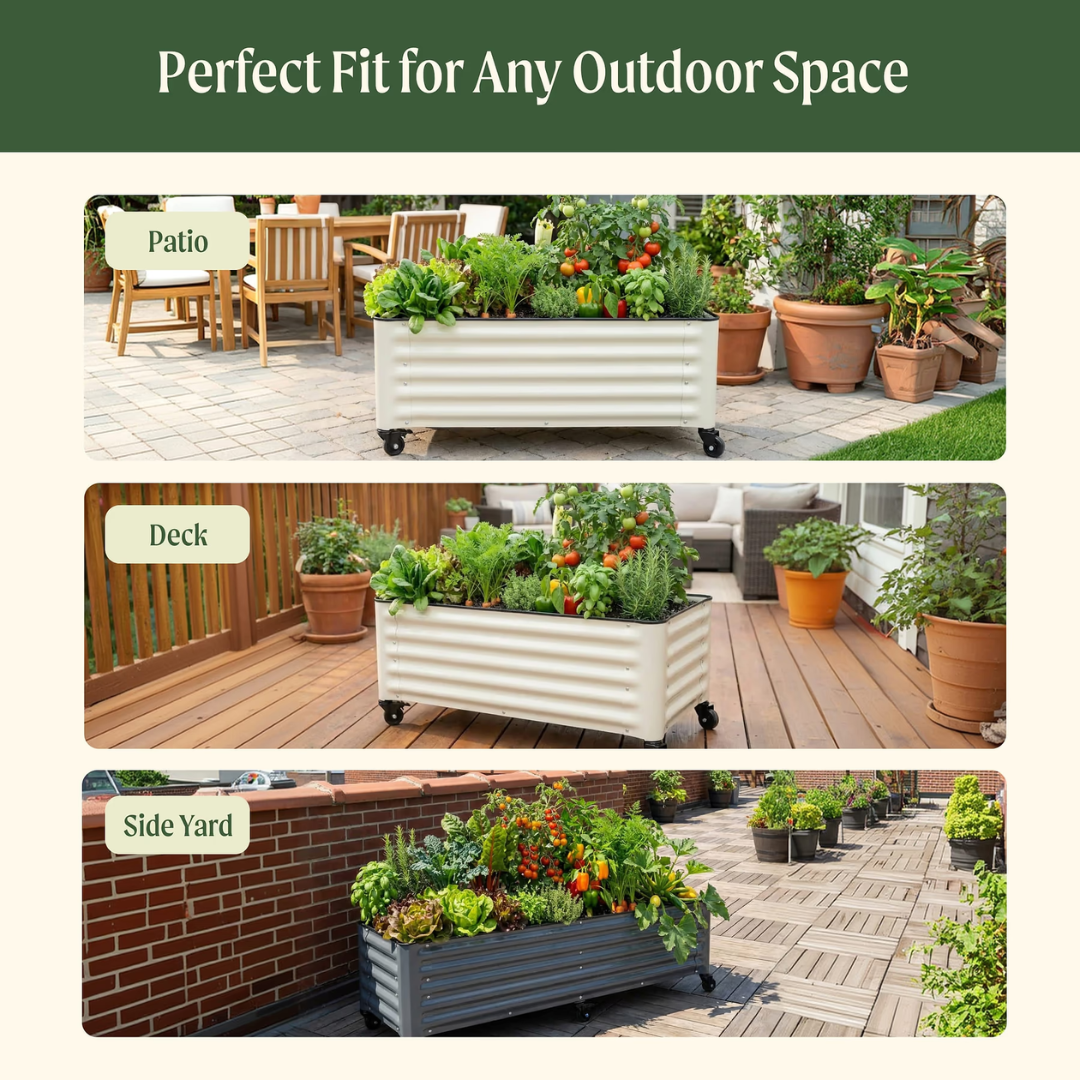 Vego Classic Rolling Garden Bed - 1.75' x 6'