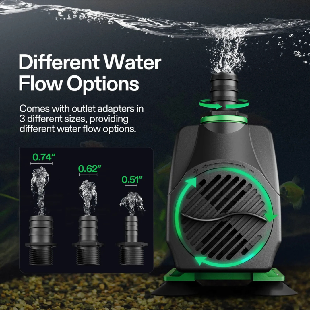 Vivosun 800GPH Submersible Pump(3000L/H, 24W)