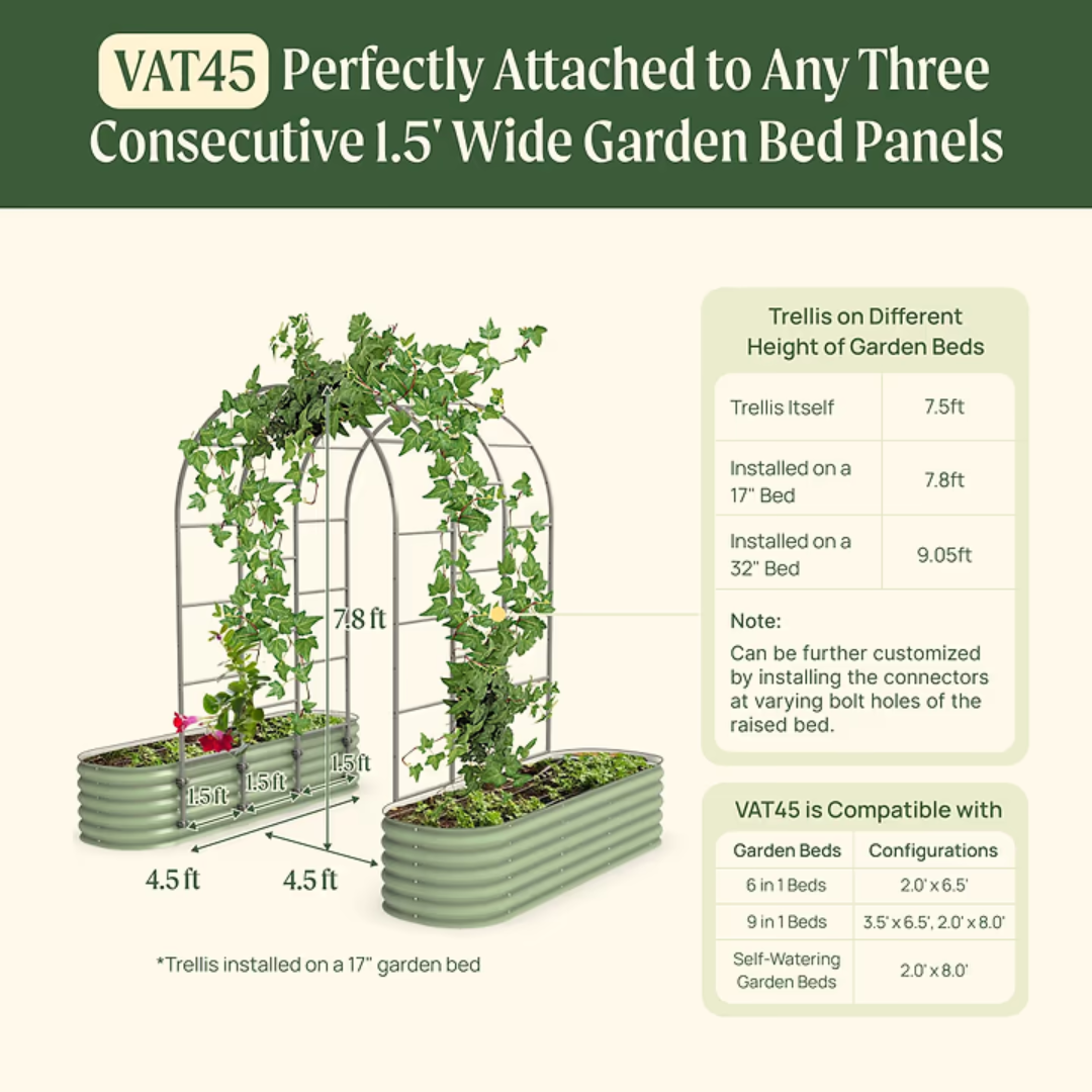 Vego Arched Trellis System