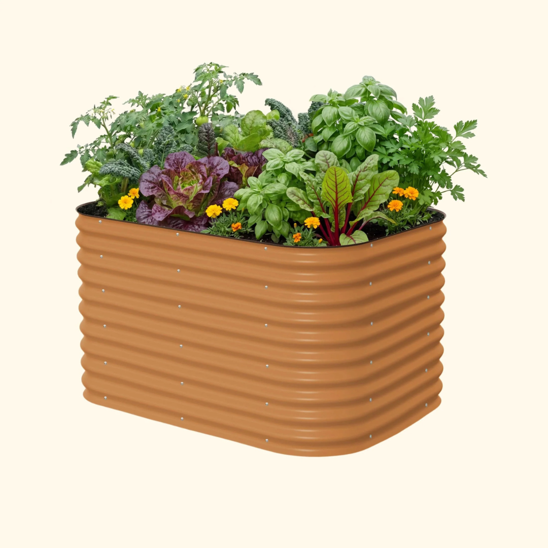 Vego 32" Extra Tall 6 In 1 Medium Modular Metal Raised Garden Bed Kit