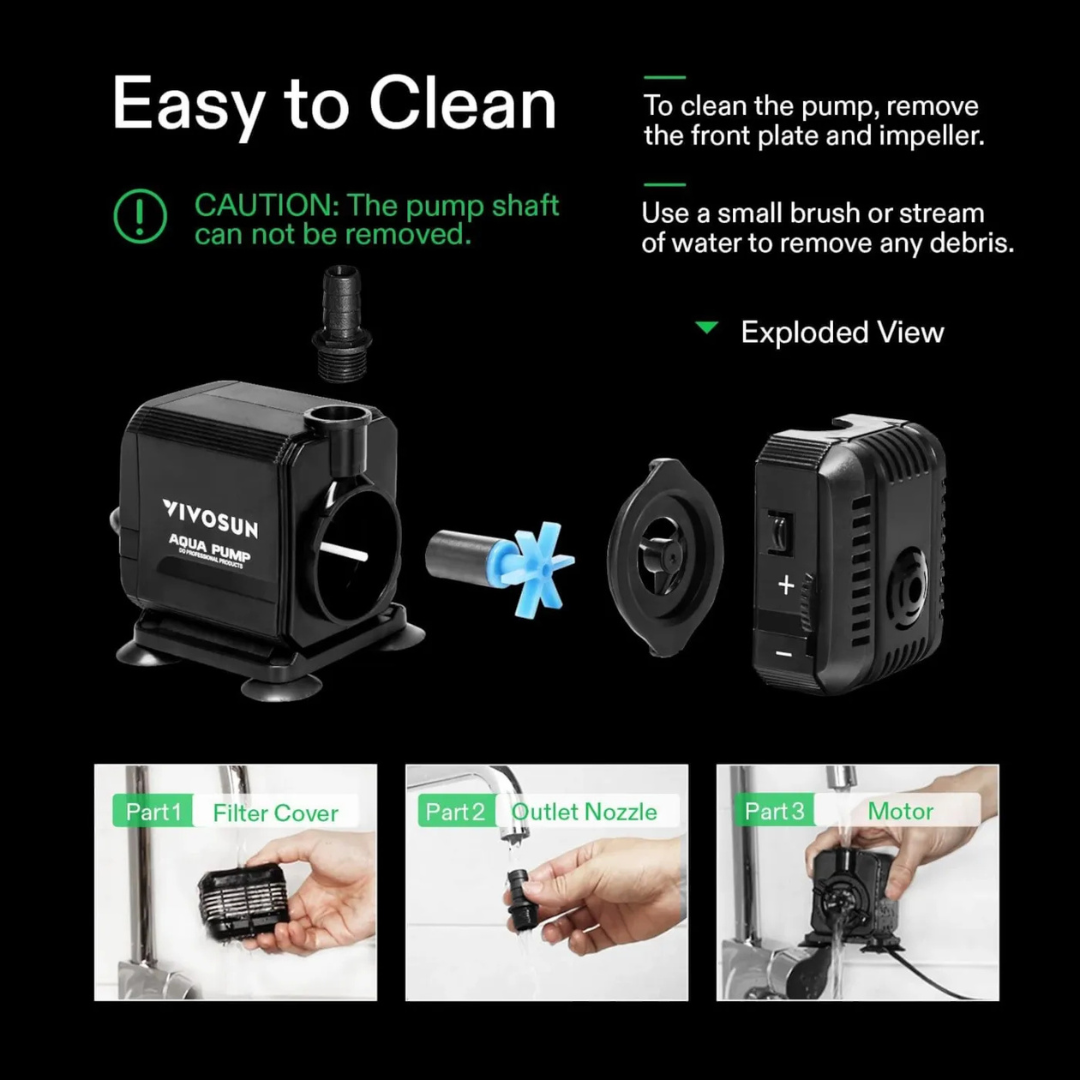 Vivosun 400GPH Submersible Pump for Fish Tank