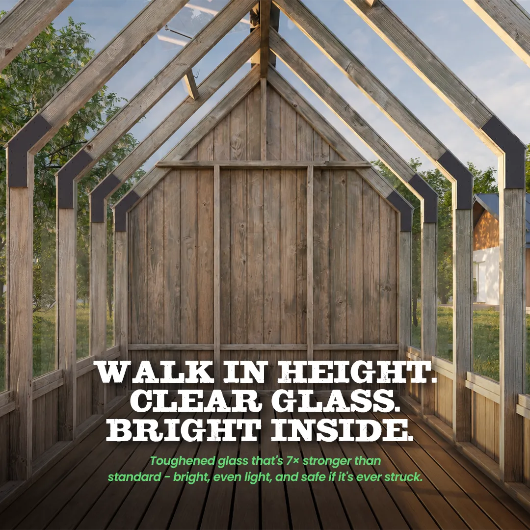 YourGreenhouses Inc Nordwood Arrow Greenhouse With Shed