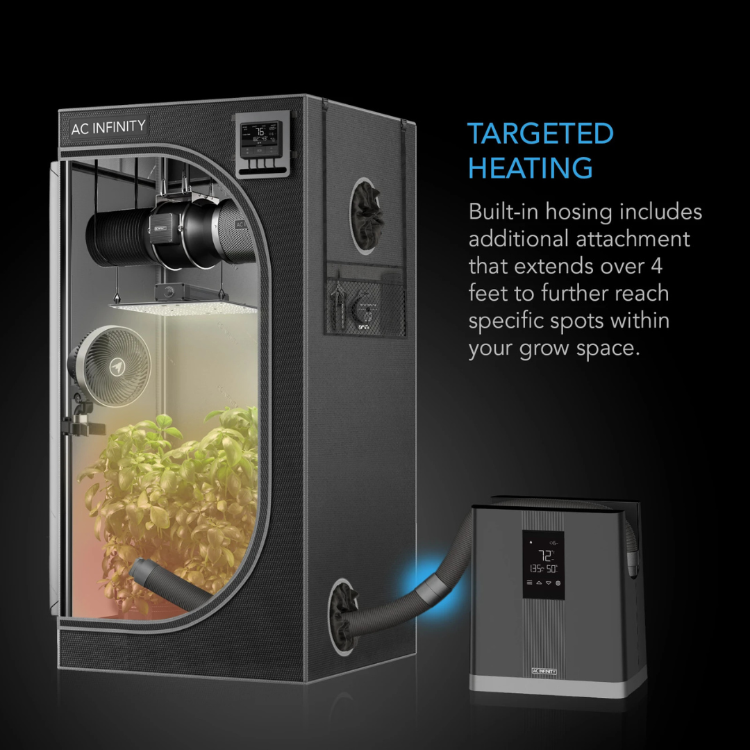 AC Infinity THERMOFORGE T3, Plant Heater 530W, VPD Temp Controls with Extendable Tubing