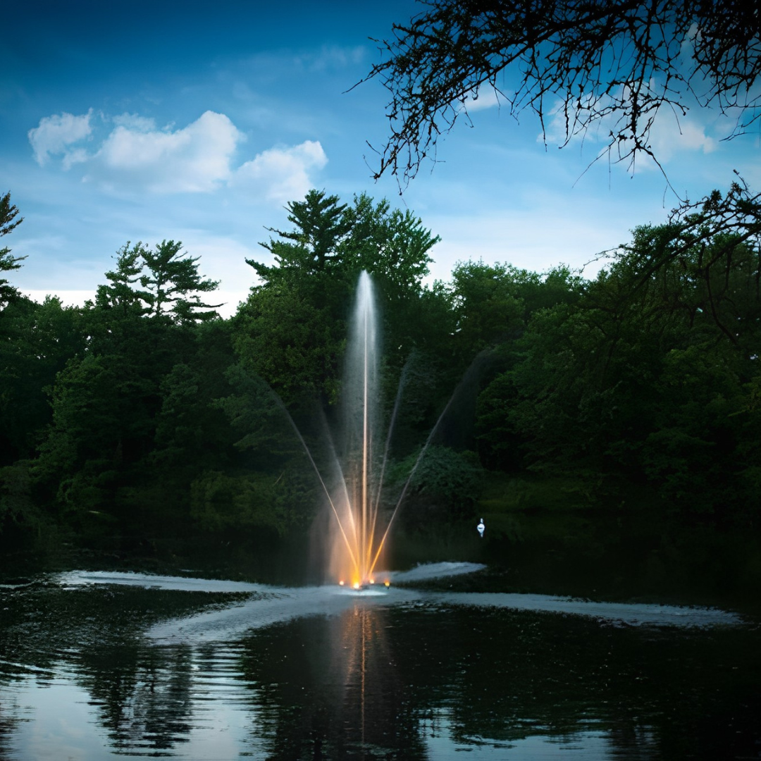 Scott Aerator Clover Fountain For Small, Residential Ponds ½ hp 115 volts