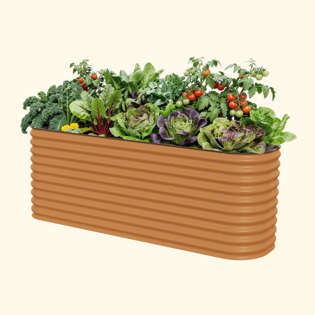 Vego 32" Extra Tall 9 In 1 Large Modular Metal Raised Garden Bed Kit