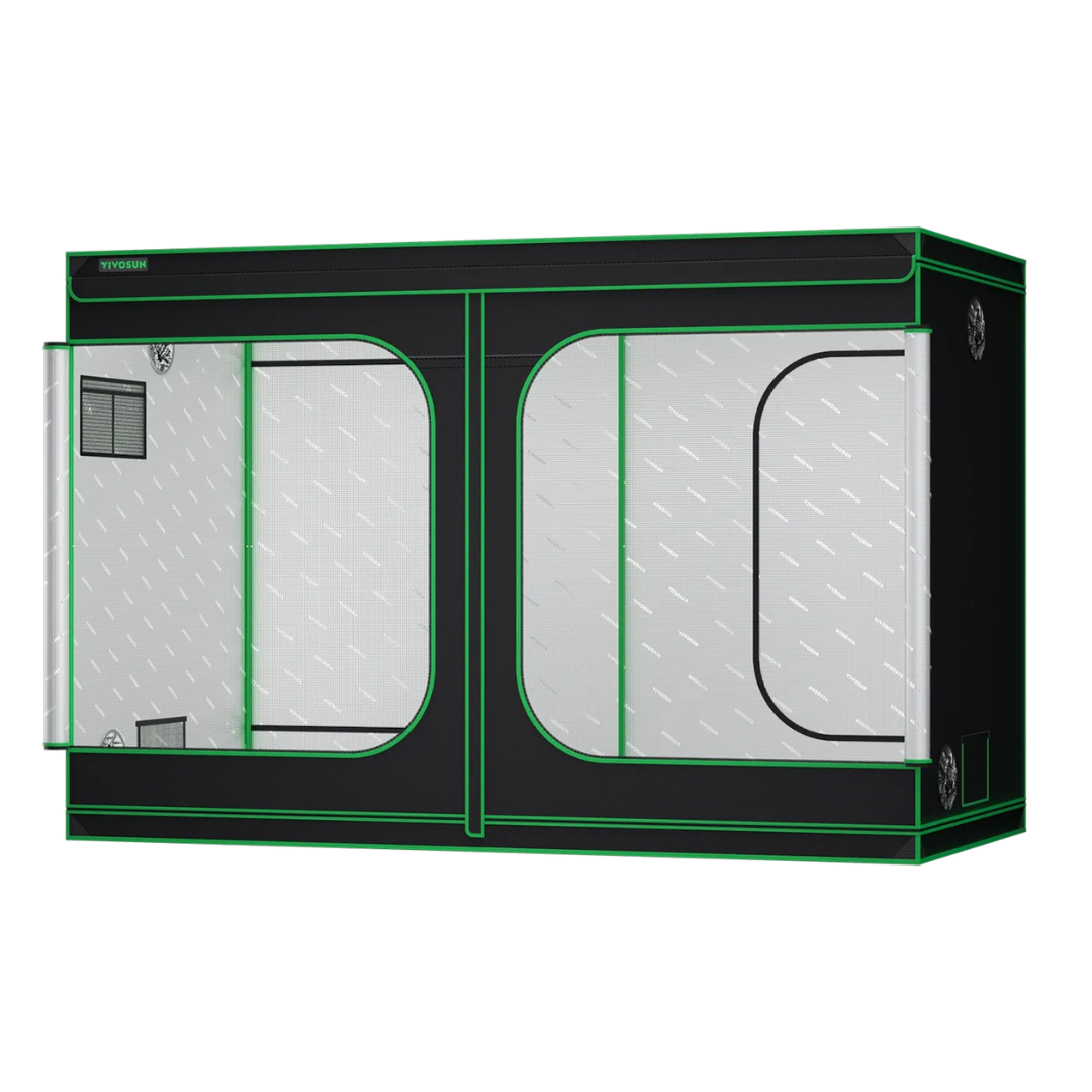 Vivosun Grow Tent 5x10 S105, 12-20 Plants Use, 600D Light-proof Oxford, 60″ x 120″ x 80″, For Indoor Plants Growing