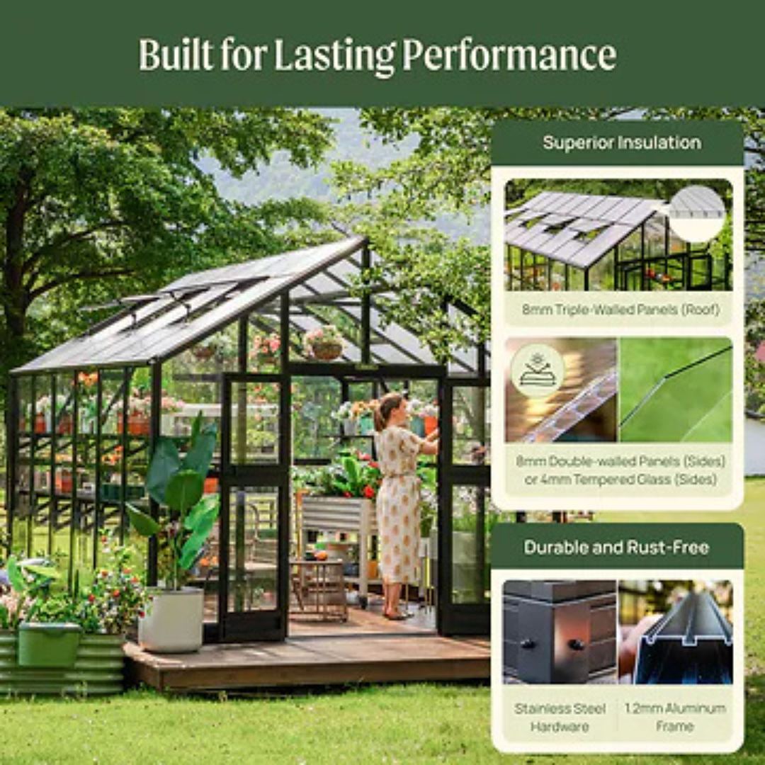 Vego Victorian Greenhouse - 10.5ft Wide