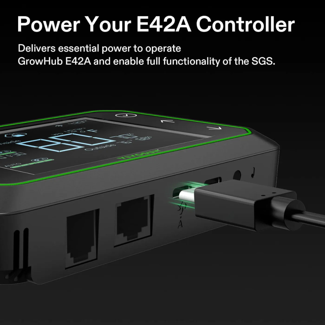 Vivosun 12V Adapter for GrowHub E42A Controller, Power Adapter with USB Type-C Connector