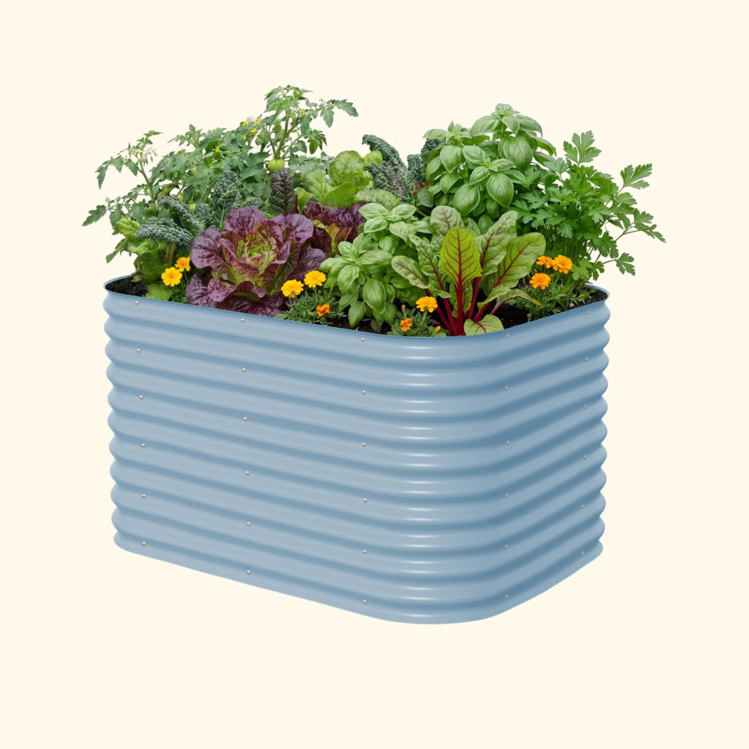 Vego 32" Extra Tall 6 In 1 Medium Modular Metal Raised Garden Bed Kit