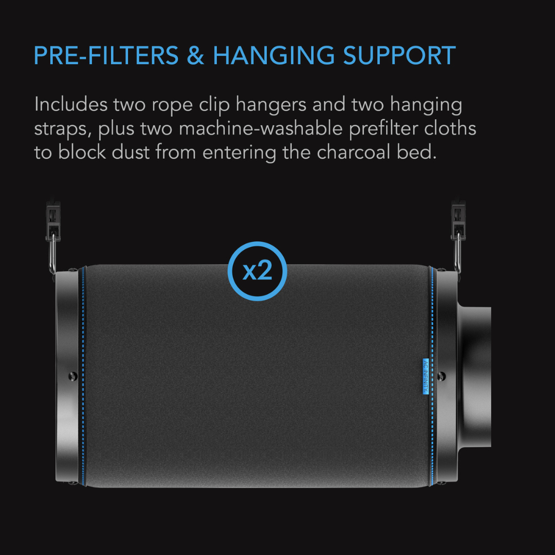 AC Infinity Duct Carbon Filter 4" with Australian Charcoal