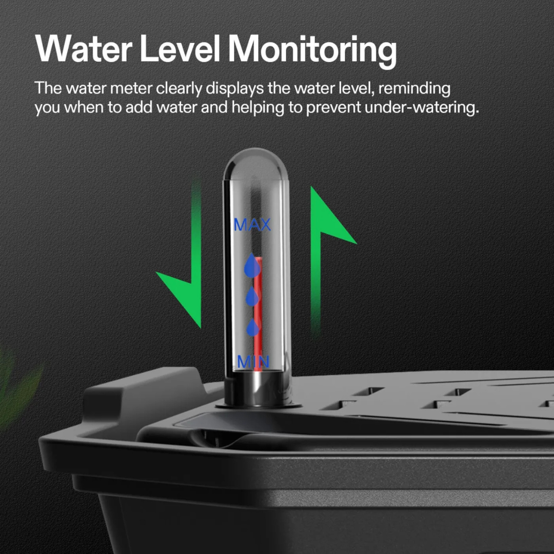 Vivosun 4-Pack Self-Watering Fabric Pot Base and Grow Bags Set, Auto-Irrigation Water Delivery System with Reservoir Meter