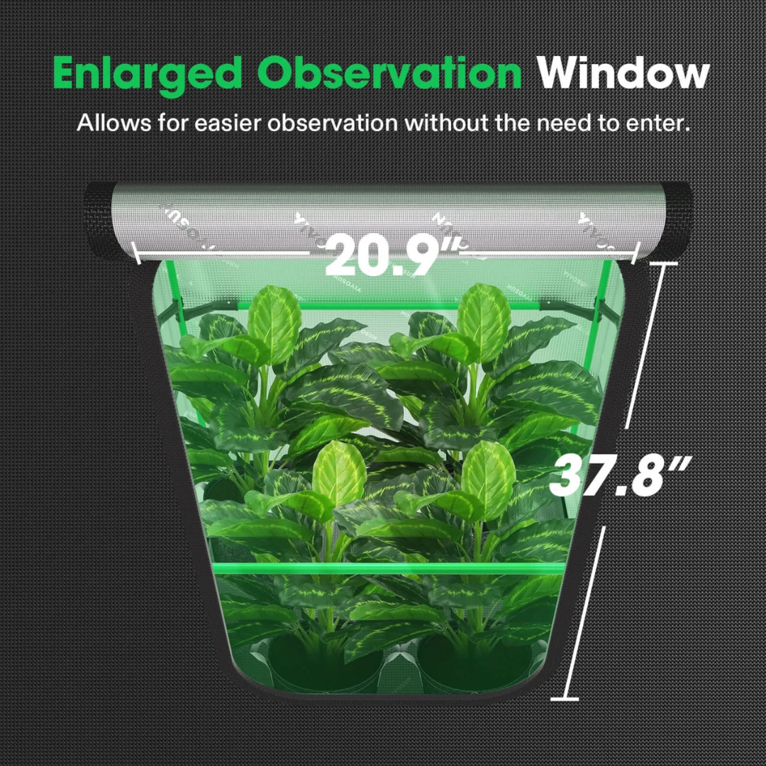 Vivosun Grow Tent Pro 4x8 P848, 8-16 Plants Use, Large Front Window, 48″ x 96″ x 80″, For Indoor Plants Growing