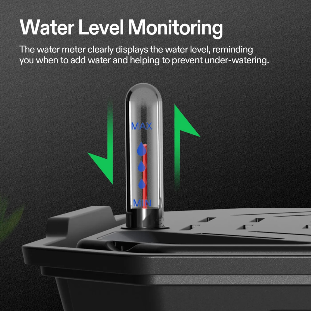 Vivosun FlexFeed Self-Watering Fabric Pot Base, Auto-Irrigation Water Delivery System with Reservoir Meter, 4-Pack