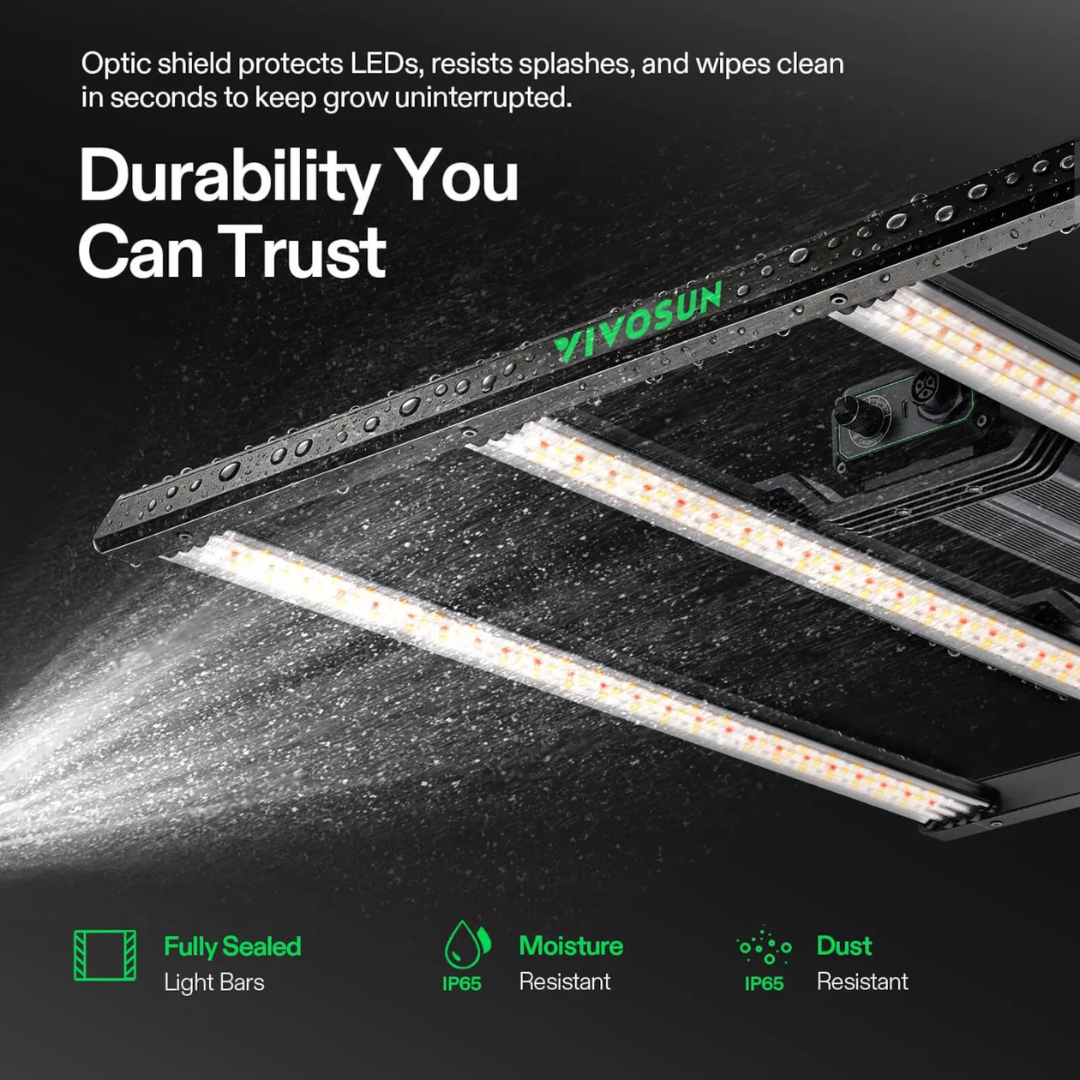 Vivosun LumaLight 320W LED Grow Light, Full Spectrum Indoor Plant Light with Deep Canopy Penetration, 3x3ft Coverage, GrowHub Compatible