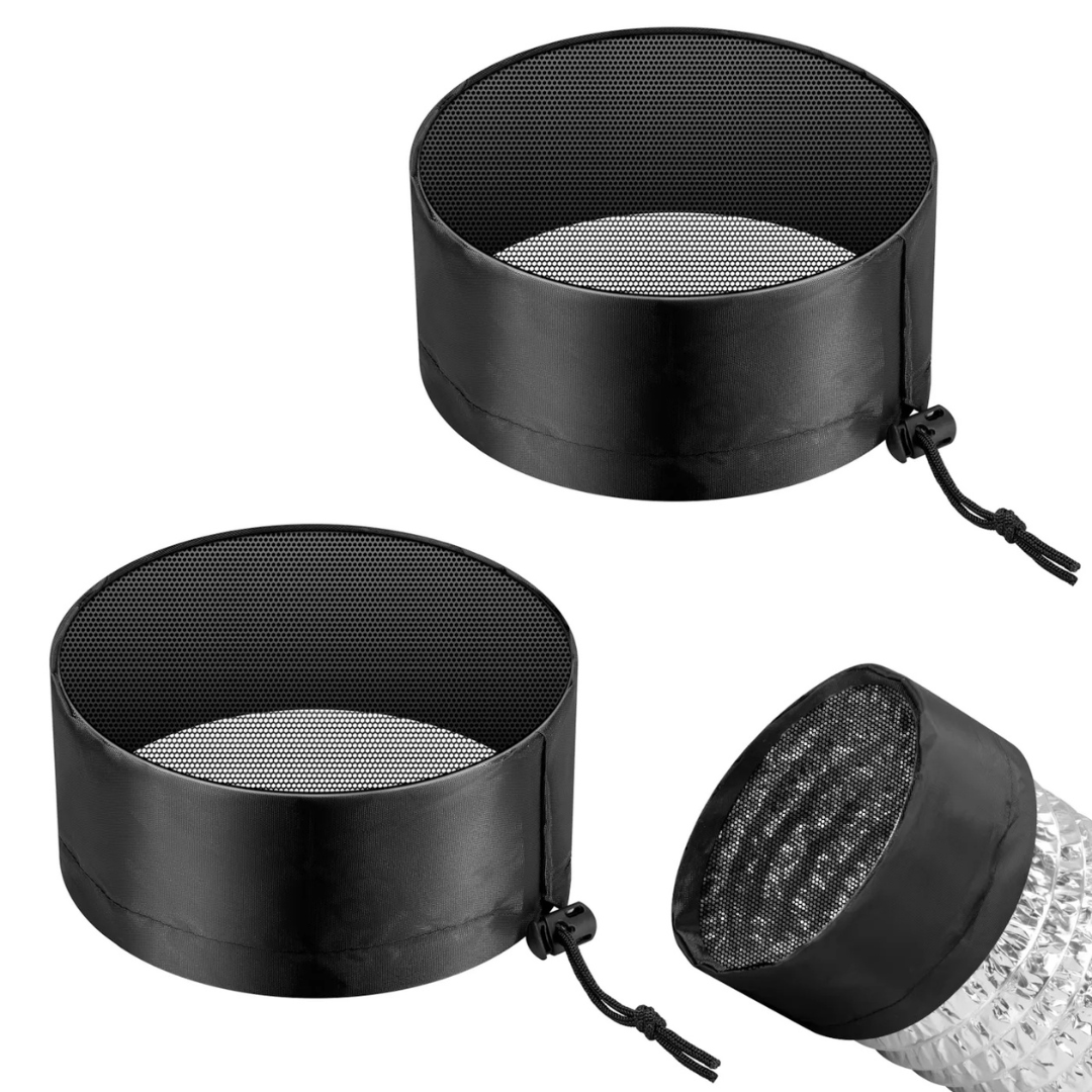 Vivosun Grow Tent Duct Filter Vent Cover w/ Elastic Band and Fixed Buckle, 2 Pcs