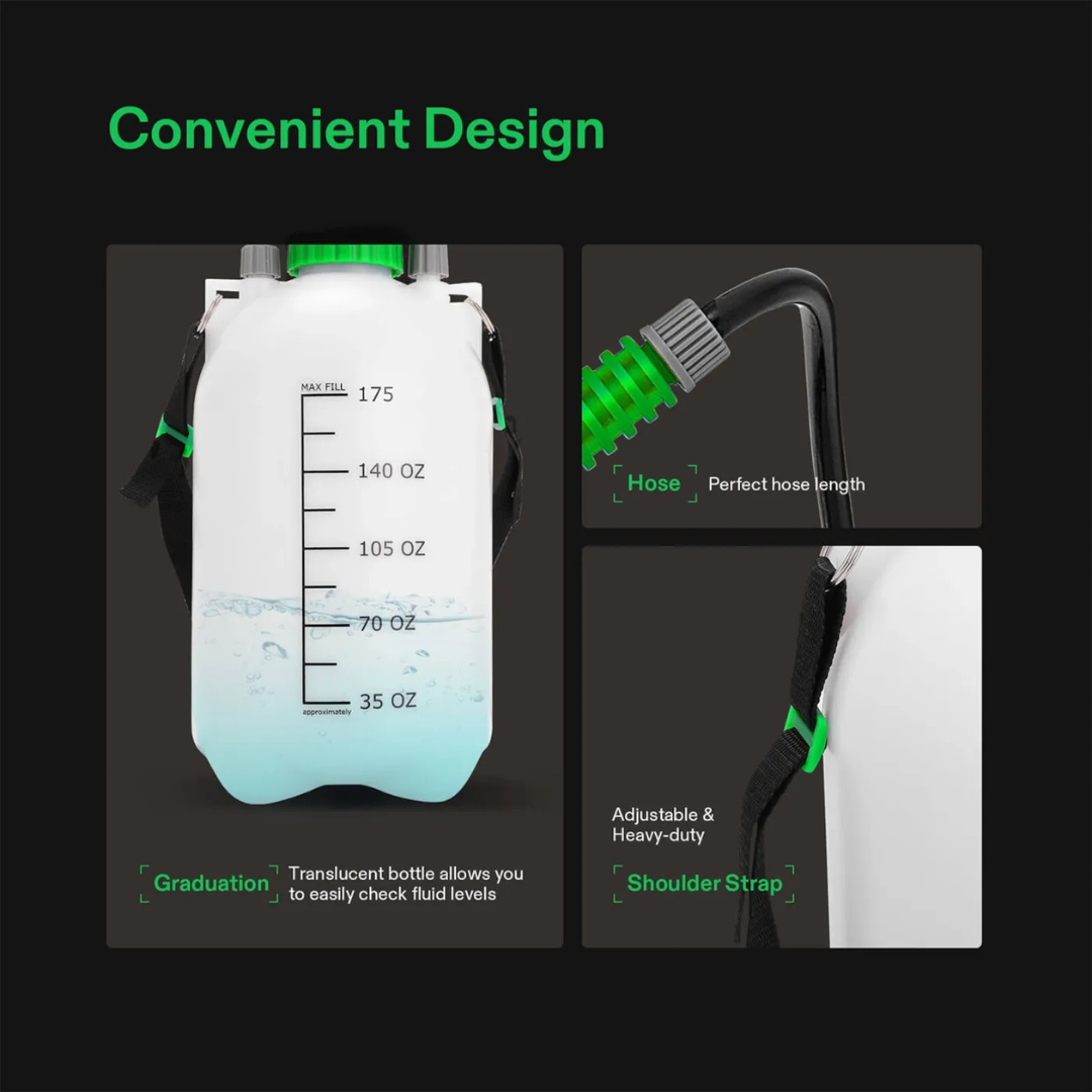 Vivosun 1.3 Gallon Pressure Sprayer 3 Water Nozzles with Adjustable Shoulder Strap