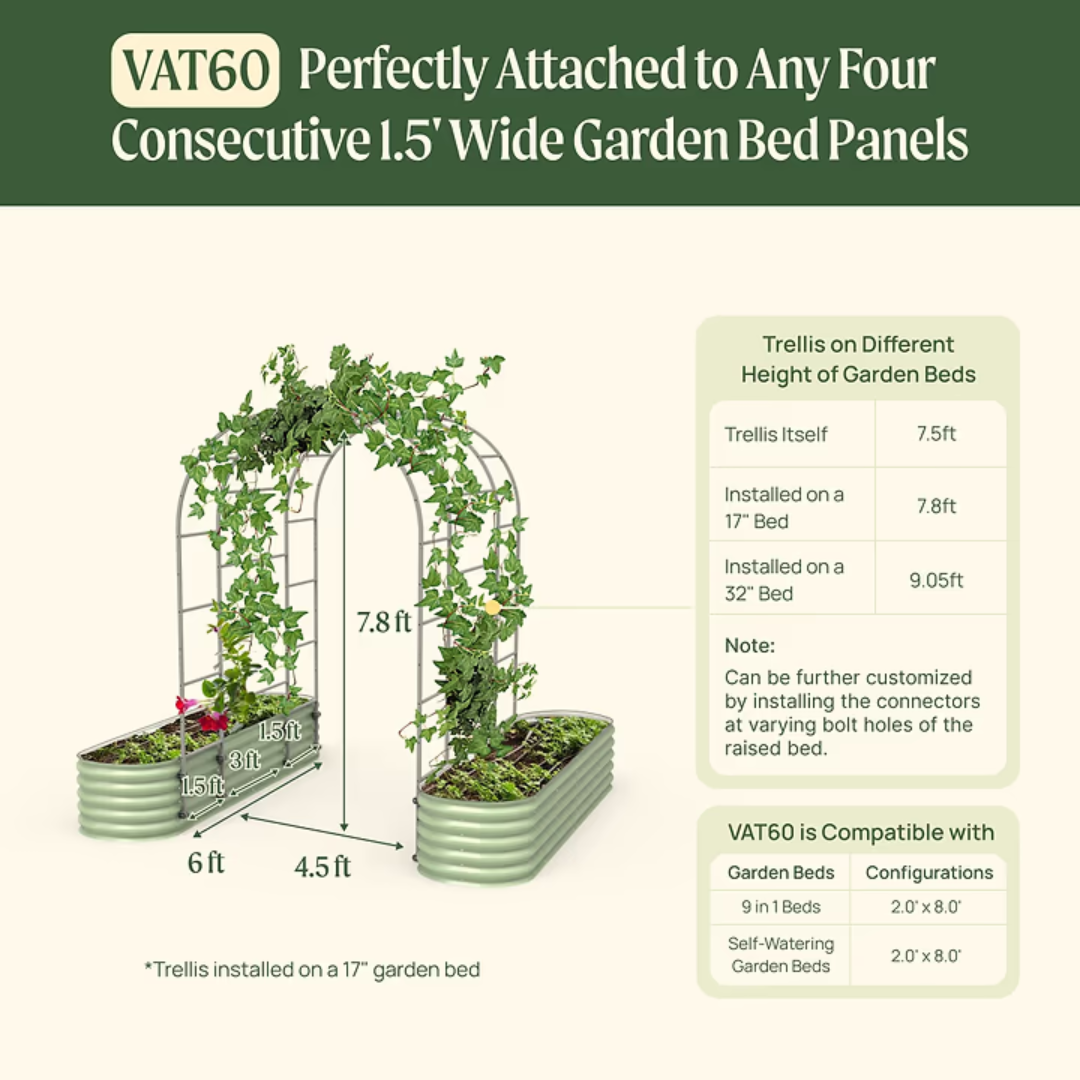 Vego Arched Trellis System