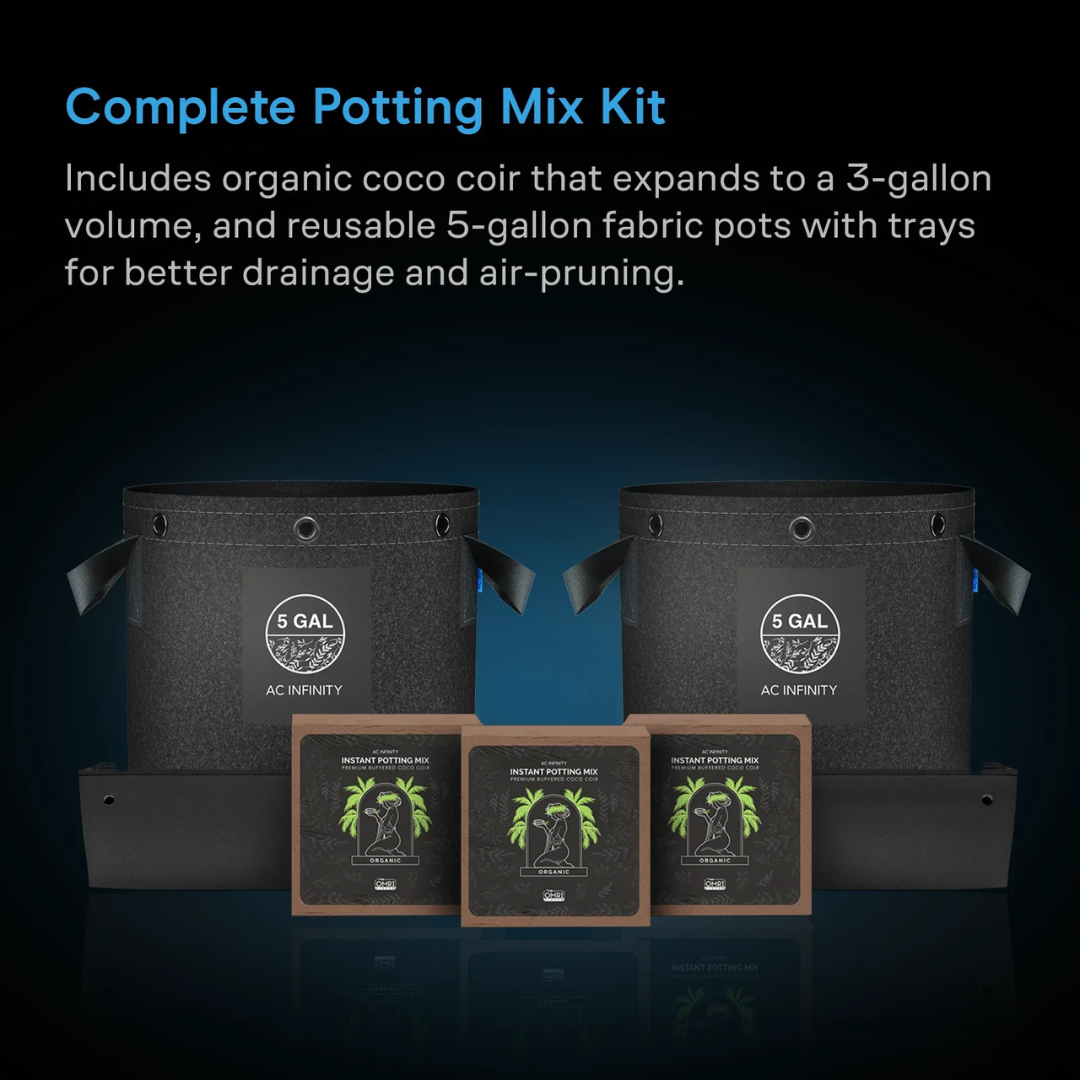 AC Infinity Tray2Grow Slim Kit, Gravity-Powered Automated Tray System