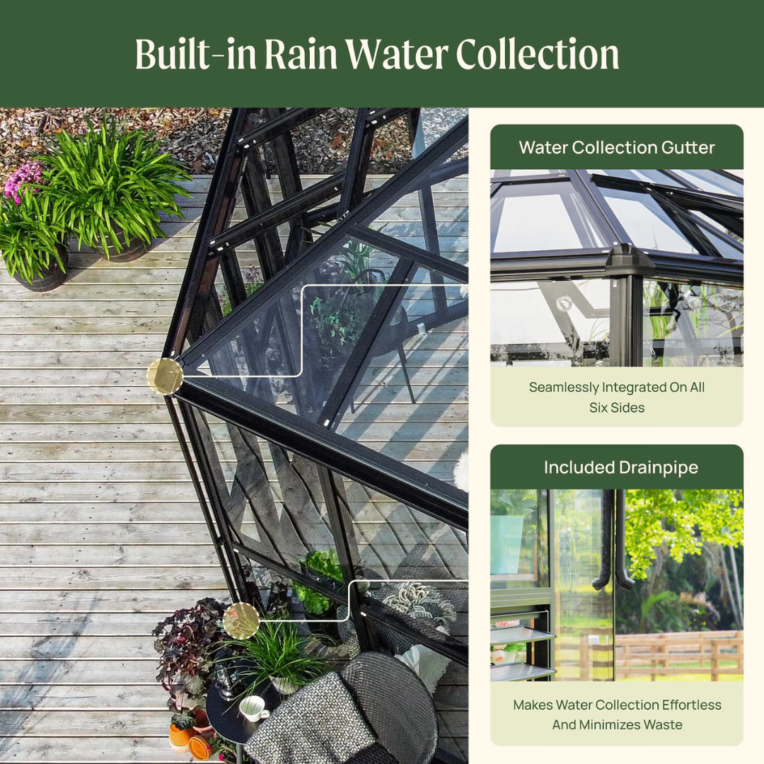 Vego Diamond Pavilion Greenhouse 13.15' x 11.5'