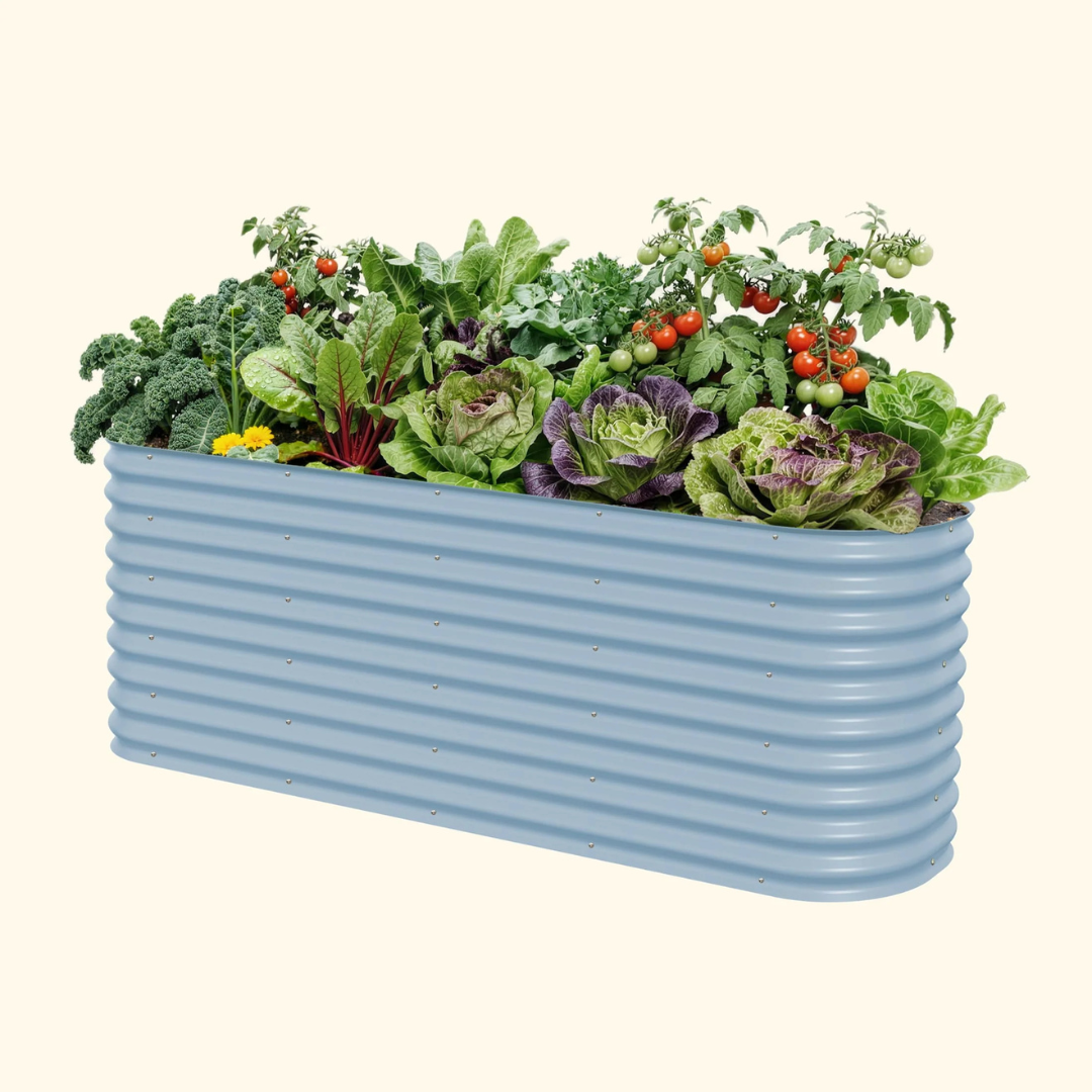 Vego 32" Extra Tall 9 In 1 Large Modular Metal Raised Garden Bed Kit