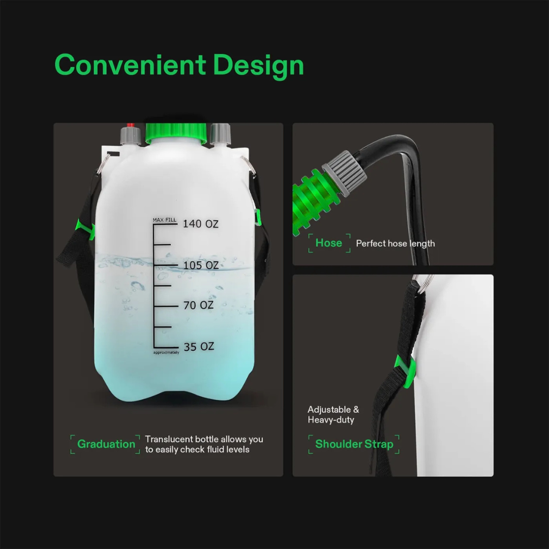 Vivosun 1 Gallon Pressure Sprayer 3 Water Nozzles with Adjustable Shoulder Strap