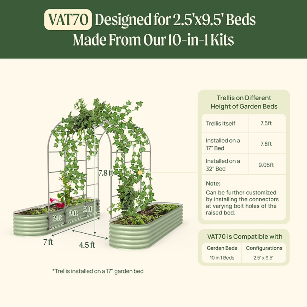 Vego Arched Trellis System