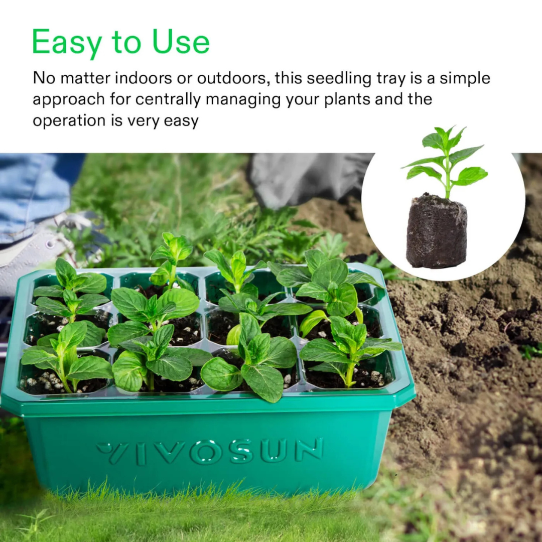 Vivosun Seedling Combo w/ 3-Pack 10"x20.75" Heat Mat and 6-Pack Seed Starter Trays