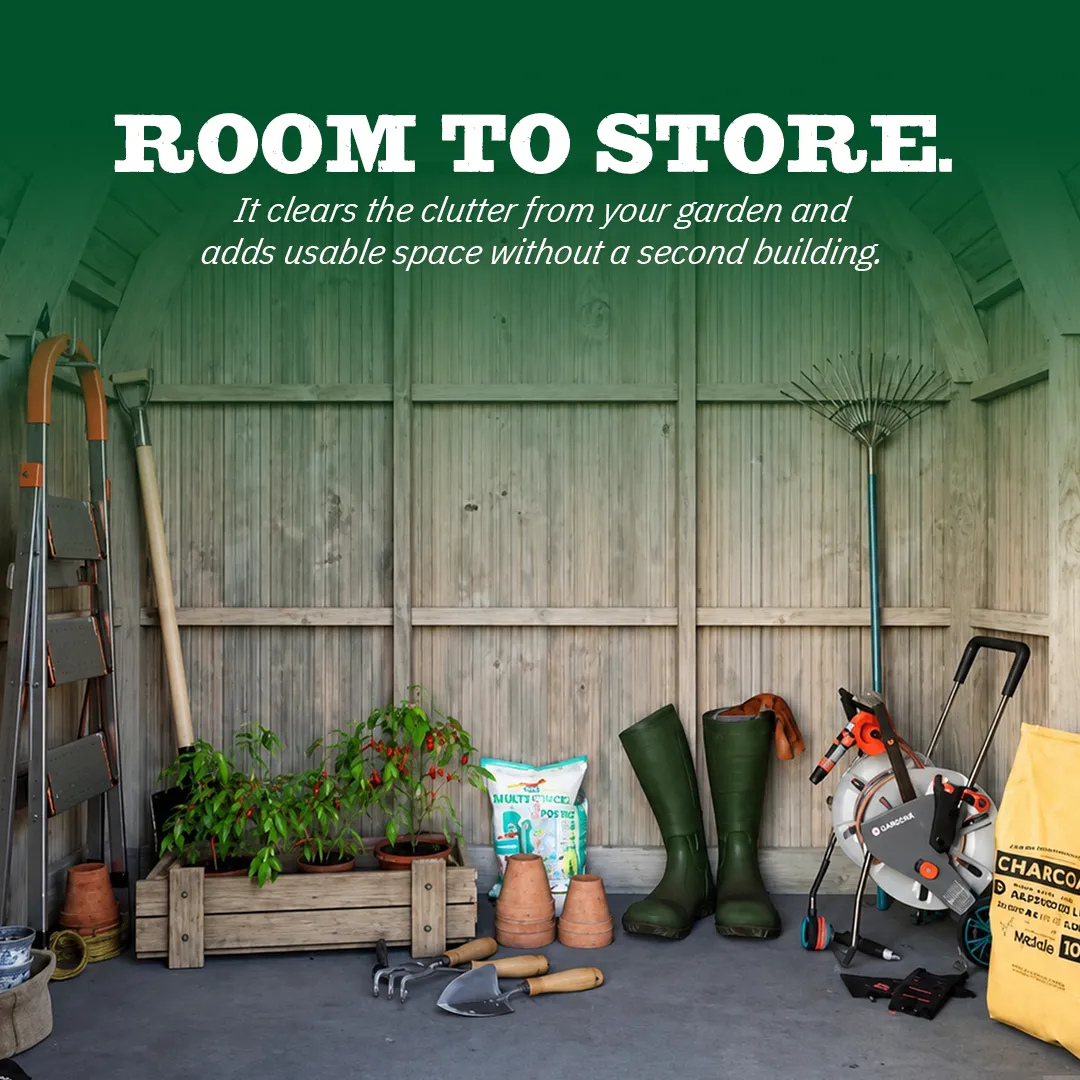 YourGreenhouses Inc Nordwood Arrow Greenhouse With Shed