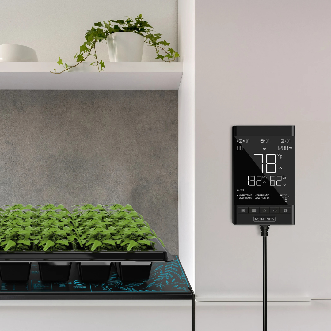 AC Infinity CONTROLLER 79, Climate Controller 2-Outlet, Wall-Hang with Temp Humidity VPD Sensor
