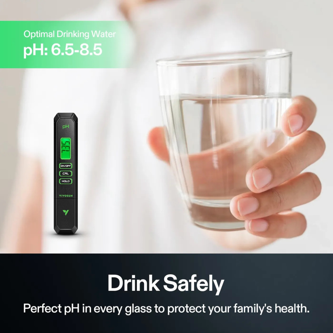 Vivosun High Accuracy pH Tester with 0-14 pH Measurement Range