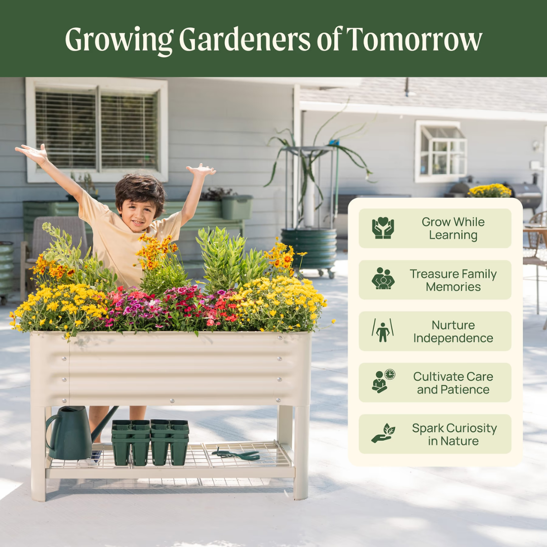Vego Kids First Elevated Garden Bed - 1.3' x 3.0'