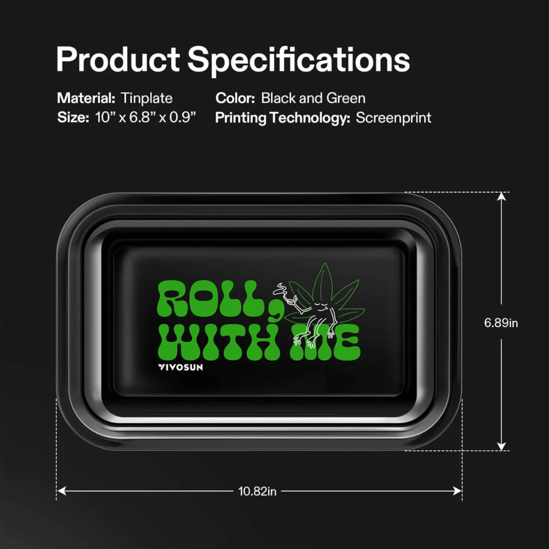 Vivosun Rolling Tray, Black