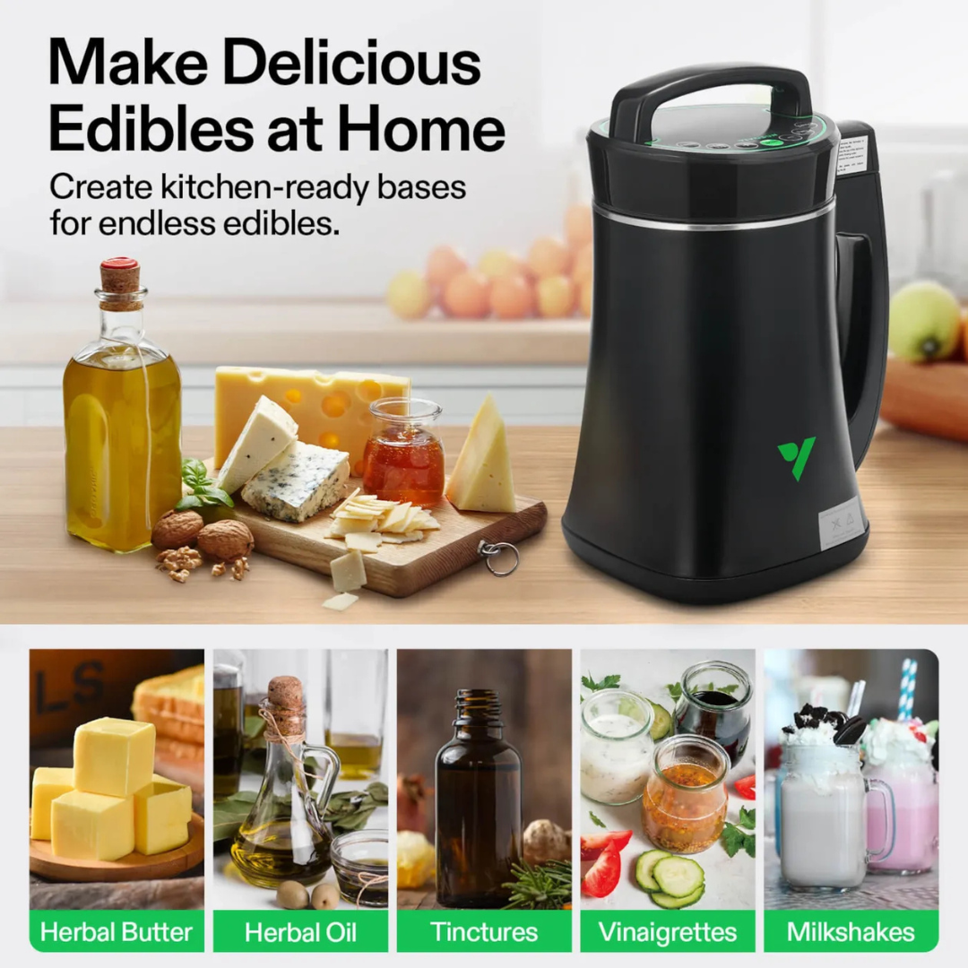 Vivosun Herbal Decarboxylation and Infusion Machine, Botanical Extractor and Infuser for Making Butter, Oil, and Tinctures, Includes Recipes and Complete Accessories