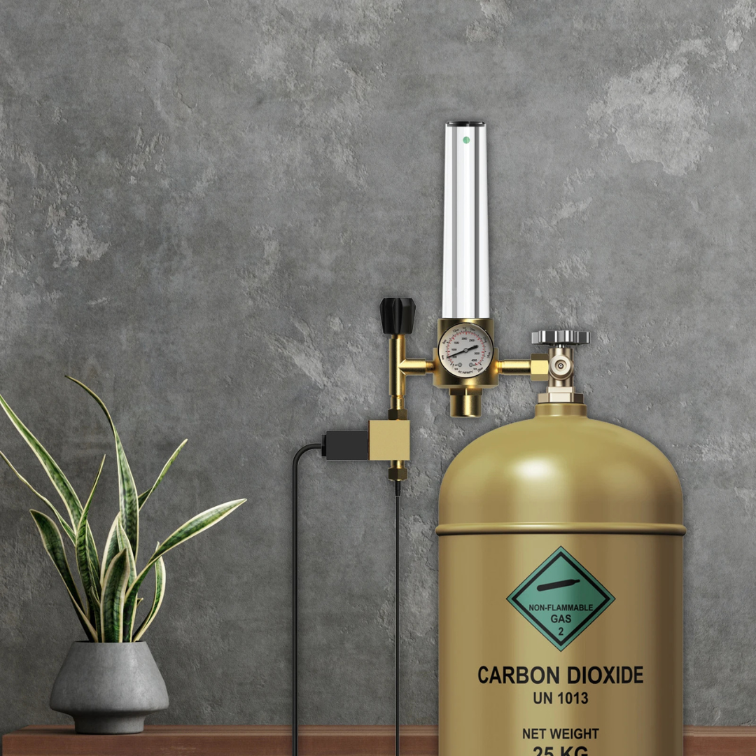 AC Infinity CO2 Regulator, Carbon Dioxide Monitor with Solenoid Valve and Gas Flow Meter