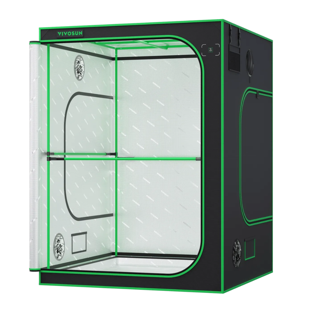 Vivosun Grow Tent Pro 5x5 P558, 6-10 Plants Use, Large Front Window, 60″ x 60″ x 80″, For Indoor Plants Growing