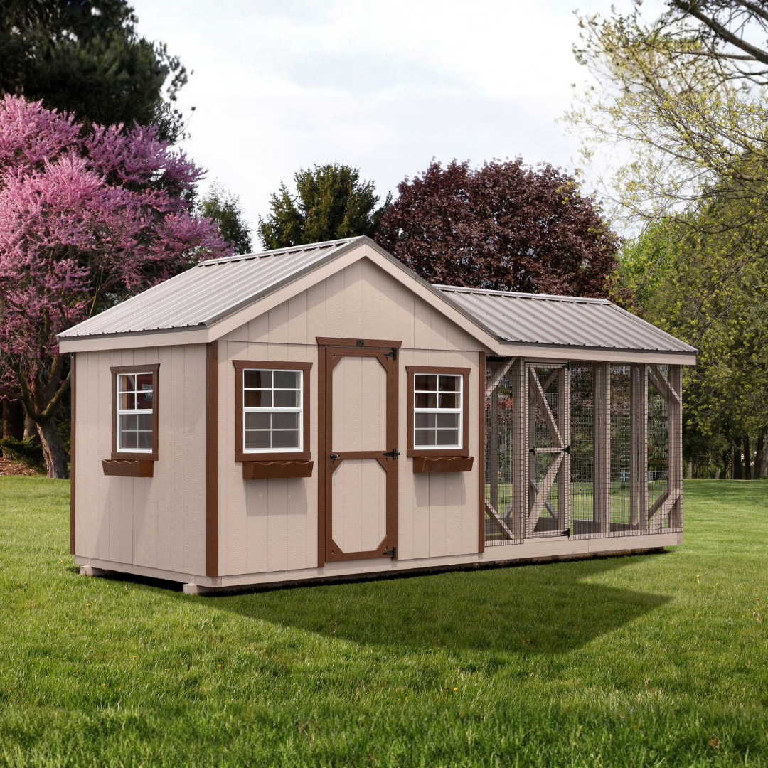 Bird in Hand 8×20 A-Frame Combination Chicken Coop
