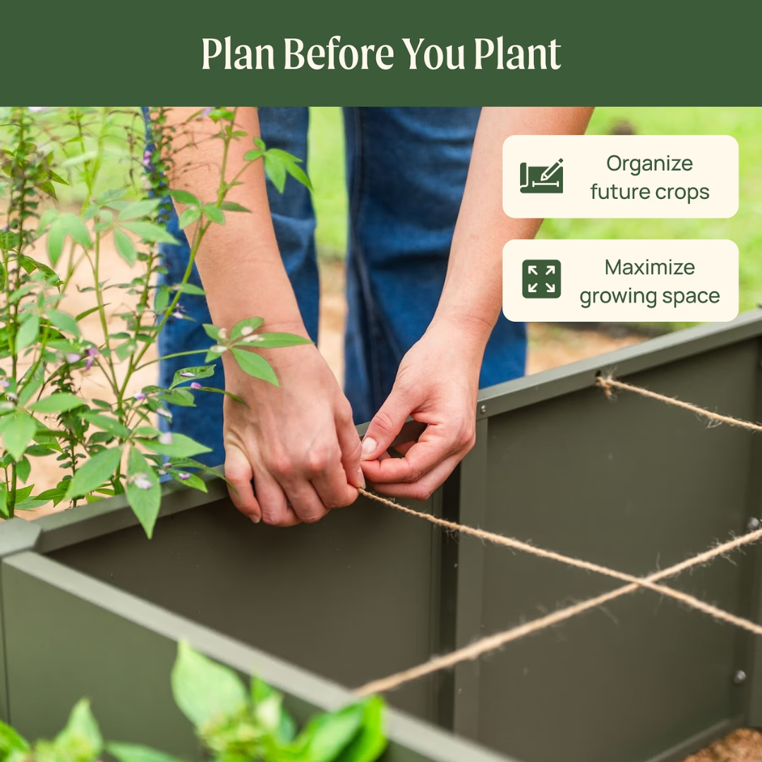 Vego 17" Tall Modern 2' x 8' Metal Raised Garden Bed