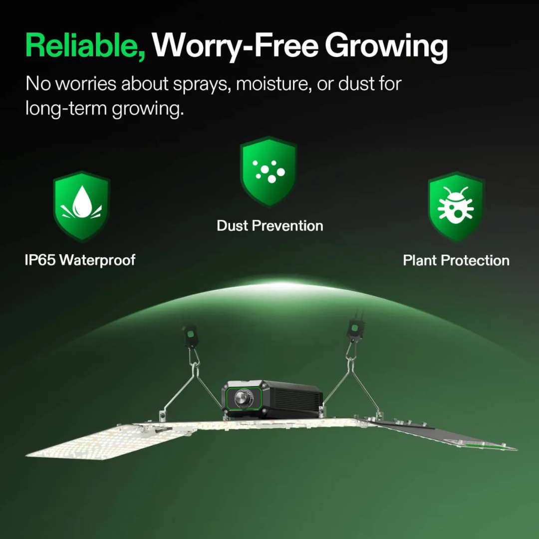 Vivosun LumaLight 200W LED Grow Light, Full Spectrum Plant Light, Smart Dimmable & High PPFD for Indoor Plants Seedling Vegetables Bloom