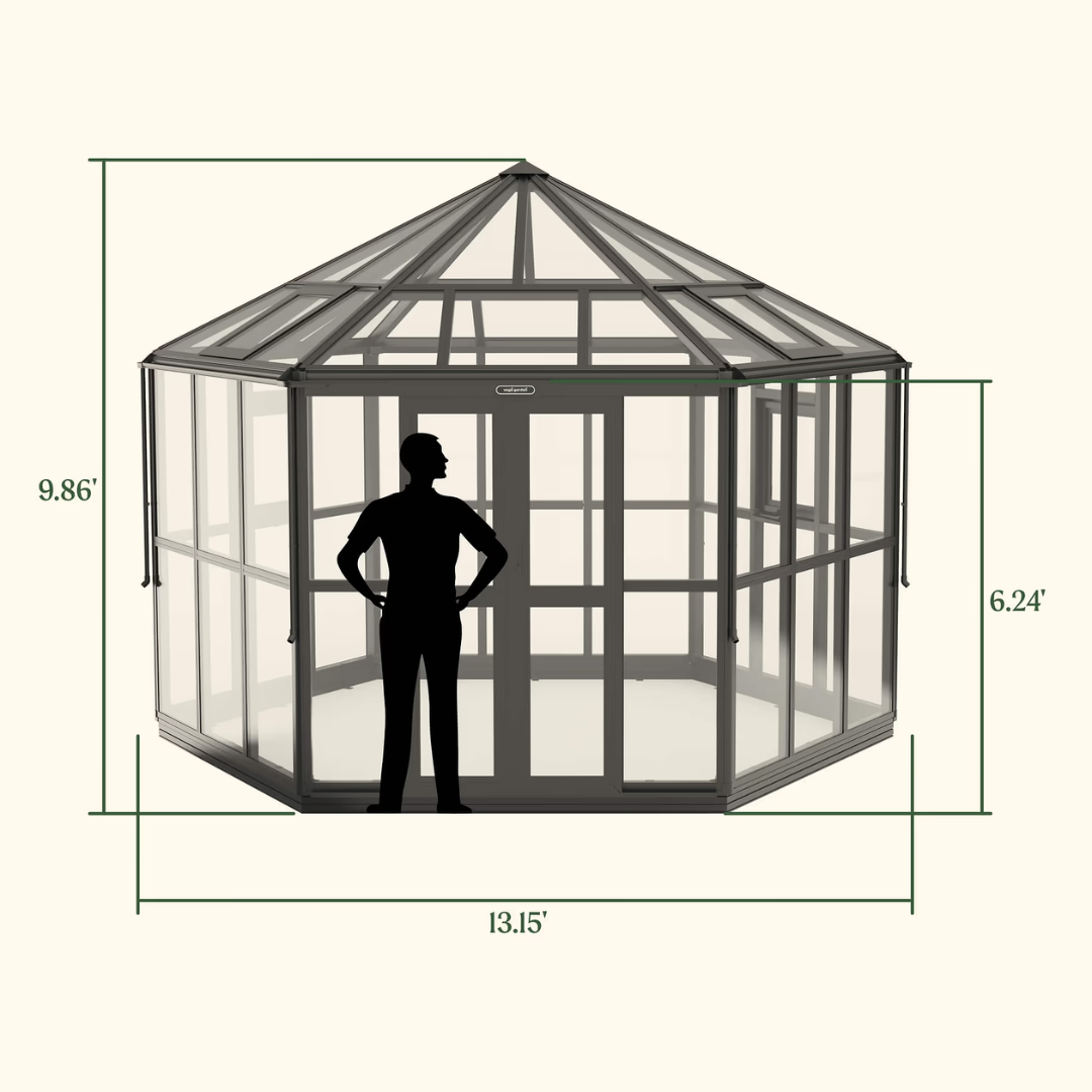 Vego Diamond Pavilion Greenhouse 13.15' x 11.5'