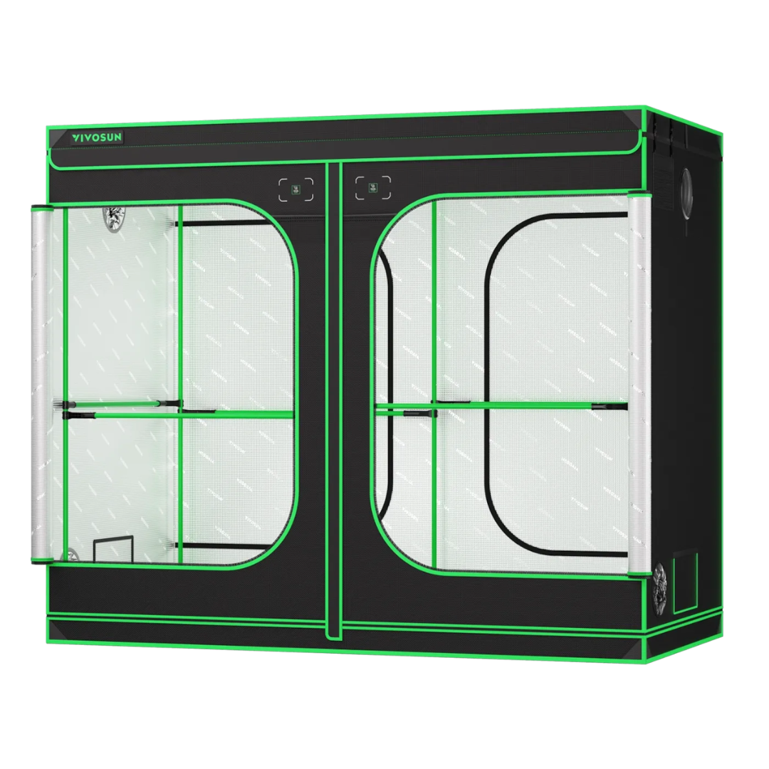 Vivosun Grow Tent Pro 4x8 P848, 8-16 Plants Use, Large Front Window, 48″ x 96″ x 80″, For Indoor Plants Growing