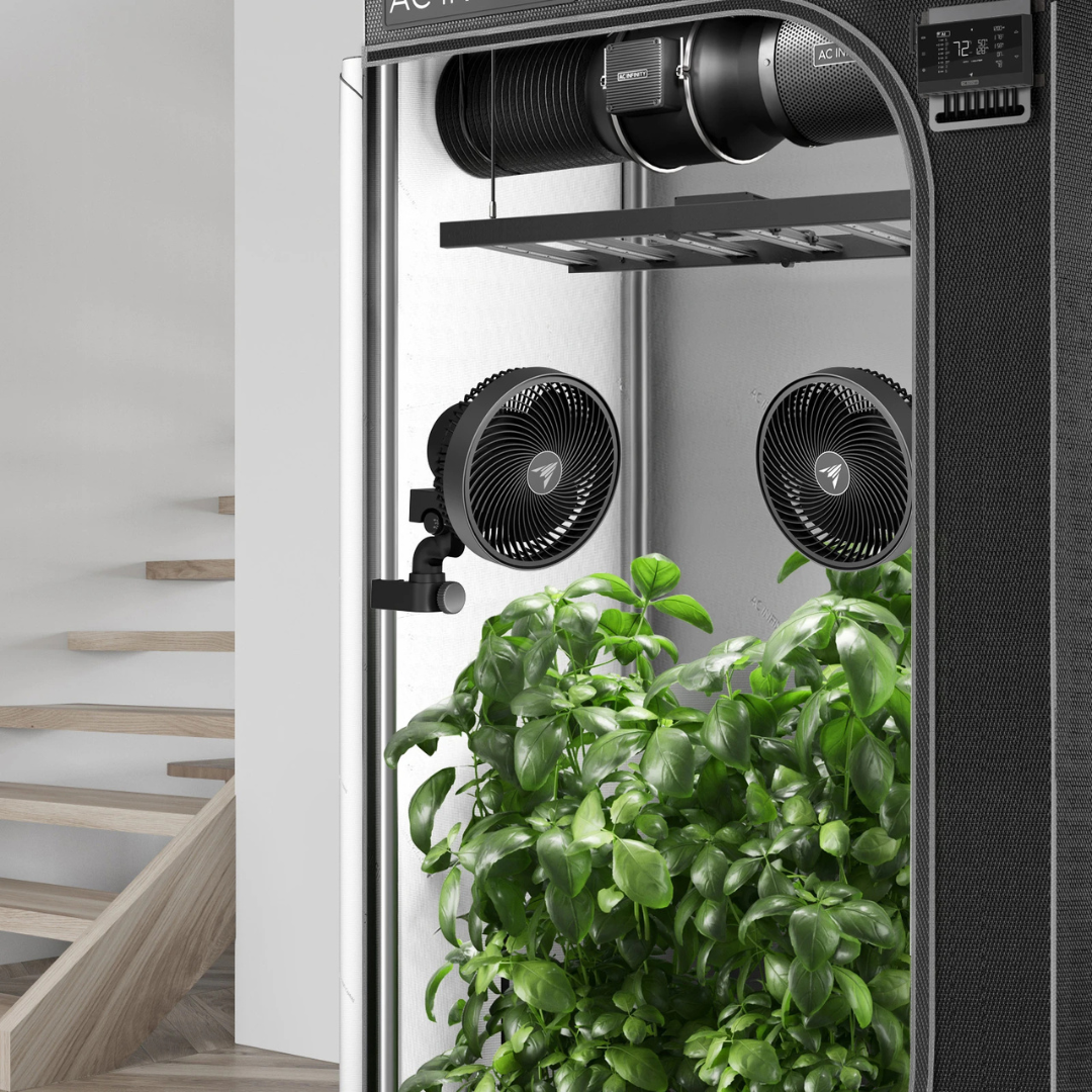 AC Infinity CLOUDRAY S6 2-Pack, Grow Tent Clip Fan 6" with 10 Speeds and Dynamic Wind