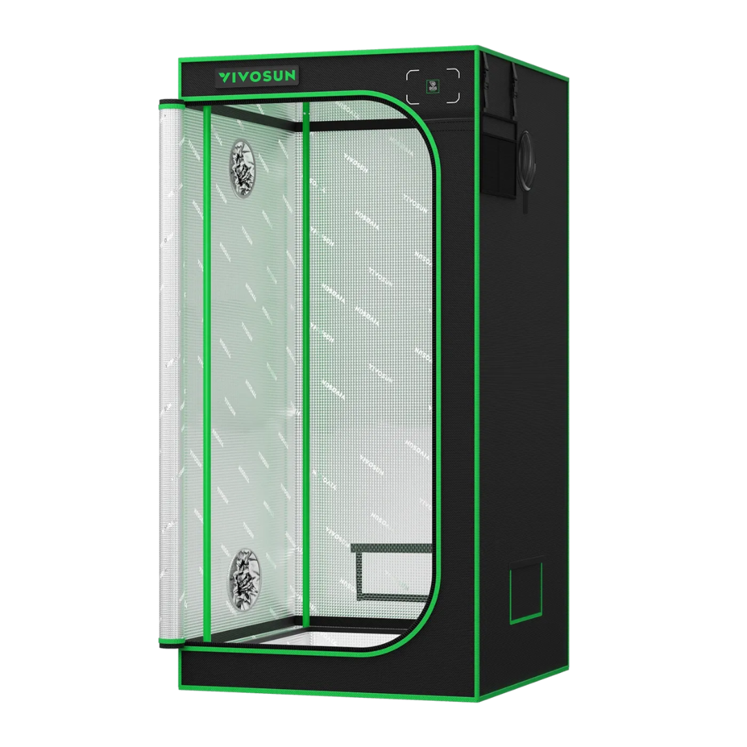 Vivosun Grow Tent Pro 2.7x2.7 P276, 1-2 Plants Use, Large Front Window, 32″ x 32″ x 63″, For Indoor Plants Growing